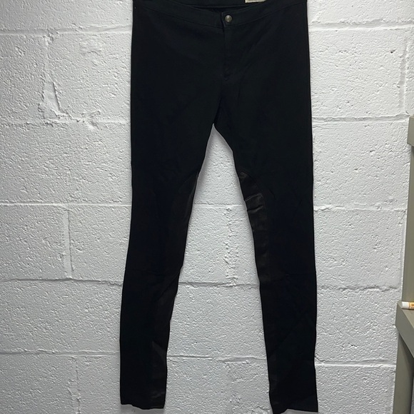 rag & bone Black faux leather knee Jeggings Size 27 - Picture 2 of 7